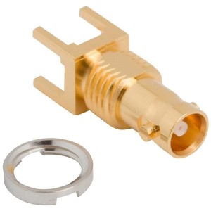 034-1028-12G, РЧ соединители / Коаксиальные соединители Straight PCB Jack, Bulkhead, 75 Ohm