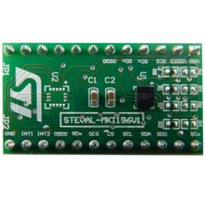 STEVAL-MKI196V1, Инструменты разработки датчика ускорения LSM6DSO adapter board for a standard DIL24 socket