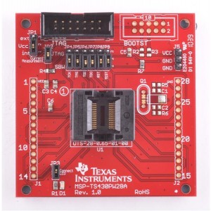 MSP-TS430PW28A, Панели и адаптеры MSP430 20/28P Target Brd & USB Prgrmr