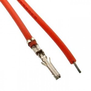 MMF-F 3,00 MM AWG24 0,3M RED, Разъем питания низковольтный MMF-F 3,00 мм AWG24 0,3m красный, 1 контакт