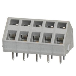 TBL007A-500-05GY, Фиксированные клеммные колодки Terminal block, screwless, 5.00, 45 , 5, Gray