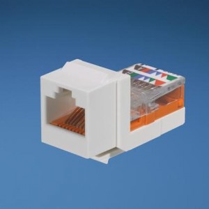 NK5E88MEIY, Модульные соединители / соединители Ethernet NK Cat 5e leadframe jack module - Electr