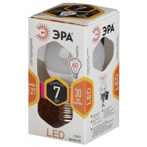 Лампочка светодиодная STD LED P45-7W-827-E27 E27 / E27 7Вт шар теплый белый свет Б0017223