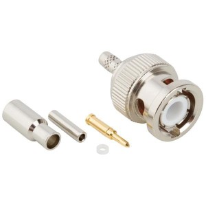 112512, РЧ соединители / Коаксиальные соединители BNC CRIMP PLUG 316/U DBL BR-50 OHM