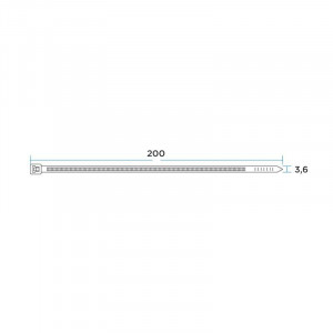Хомут кабельный 2.5х200 нейл. бел. (уп.100шт) 57-0200-4