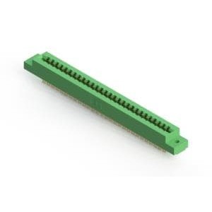 305-056-500-502, Стандартные краевые разъемы 305 Series (.156" (3.96mm) contact spacing) Card Edge Connector with 56 Wire Hole type contacts. The tails are .087" x .013" (2.21mm x 0.33mm) thick and .282" (7.16mm) long in a Double Row formation. The Insulator is Green in color with a .330" (8.38