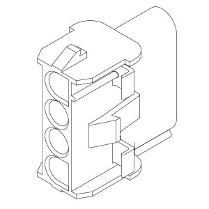 2-480703-0, Штыревые и гнездовые соединители 04P CAP HSG NAT