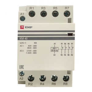 Контактор модульный КМ 40А 4NC (3 мод.) PROxima km-3-40-04