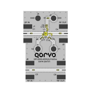 QPL9097EVBP01, Радиочастотные средства разработки 3.3-4.2GHz NF 1.1dB Eval Board