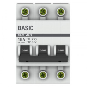 Выключатель нагрузки 3P 16А ВН-29 Basic SL29-3-16-bas