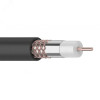 Кабель коаксиальный RG-6U, 75Ом, Cu/Al/Cu, 64%, 100м, OUTDOOR, черный