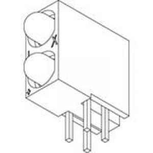 SSF-LXH2103GGD/2, Светодиодные индикаторы для печатного монтажа LED CBI