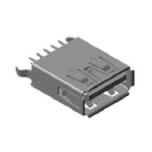 48408-0003, USB-коннекторы USB 3.0 F/A Vert REC 15u'