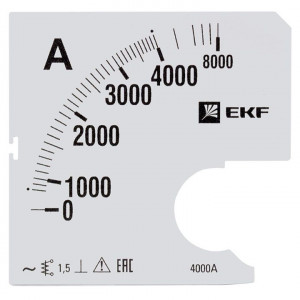 Шкала сменная для A961 4000/5А-1,5 PROxima s-a961-4000