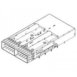 203152-1253, Соединители для ввода/вывода QSFP-DD 1x2 SF OT 0RL W/O HK