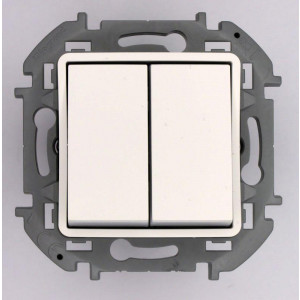 Переключатель модульный 2-кл. Inspiria 10AX 250В бел. Leg 673655