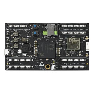 15081800/04, Одномодульные системы (SOM) Snickerdoodle Black, connectors down. Features Zynq-7000 (XC7Z020-3), 866MHz Dual-Core ARM Cortex-A9, Artix 7 FGPA, 1GB LPDDR2, Dual-Band MIMO Wi-Fi, BLE, 180 I/O (125 FPGA, 55 additional), SD cardcage, copper heat sink, connector configuration: down