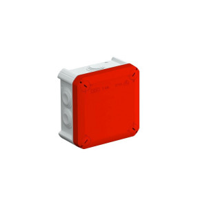 Распределительная коробка T60, 114x114x57 мм, красная крышкаT 60 RO-LGR 2007638
