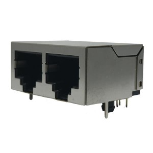 A00-216-262-450, Модульные соединители / соединители Ethernet 2 PORT RT ANGLE SHIELD GOLD FLASH