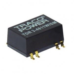TDR 3-1223WISM, Преобразователи постоянного тока в постоянный с изоляцией Product Type: DC/DC;Package Style: SMD;Output Power (W): 3;Input Voltage: 4.5-18 VDC;Output 1 (Vdc): 15;Output 2 (Vdc): -15;Output 3 (Vdc): N/A