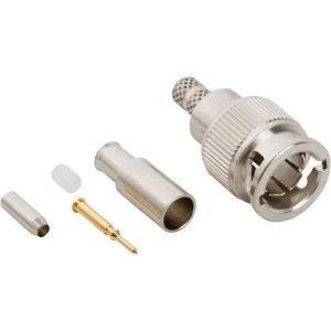 031-70261, РЧ соединители / Коаксиальные соединители MINI BNC CRIMP PLUG 75ohm 179 9221