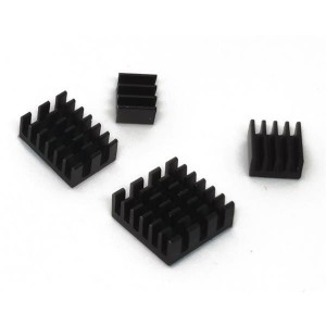 110991328, Принадлежности Seeed Studio  Heat Sink Kit for Raspberry Pi 4B - Black Aluminum