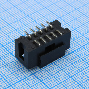 DS1013-10MSISR-B, IDC разъем, вилка на плату, SMD монтаж 10pin(2x5), шаг 2.54