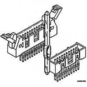 10080054-115LF, Проводные клеммы и зажимы 26P DR EJCT LTCH HDR