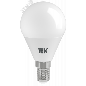 Лампа светодиодная Eco G45 7Вт шар 3000К тепл. бел. E14 630лм 230-240В LLE-G45-7-230-30-E14