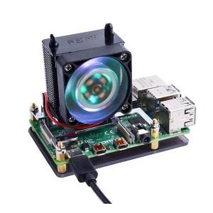 114992082, Системы охлаждения для ЦП и чипов Black Warrior ICE Tower CPU Cooling Fan for Raspberry Pi (Support Pi 4)