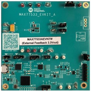 MAX77533AEVKIT#, Средства разработки интегральных схем (ИС) управления питанием EVKIT for High-Efficiency Buck Regulator