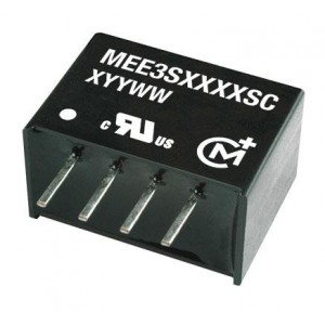 MEE3S0515SC, Преобразователи постоянного тока в постоянный с изоляцией 3W 5Vin 15Vout 200mA Iso SIP