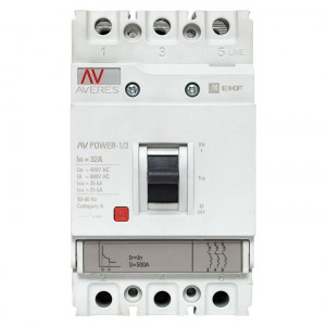 Выключатель автоматический 3п 32А 35кА AV POWER-1/3 TR AVERES mccb-13-32-TR-av