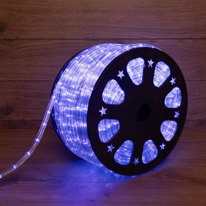 Дюралайт LED, свечение с динамикой (3W) - синий, 24 LED/м, бухта 100м 121-323-4