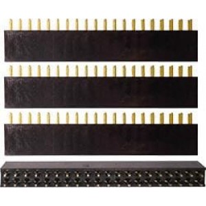 920-0135-01, Проводные клеммы и зажимы Qty. 4 Short 2x20 Stackable Headers