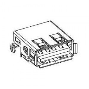 48258-0001, USB-коннекторы USB A SINK REVERSE T INK REVERSE TYPE L/F