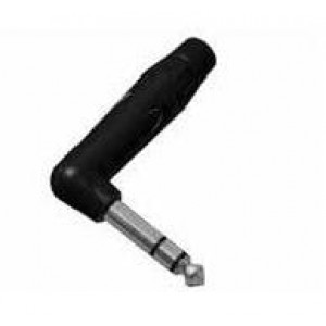 ACPS-TBBULK, Телефонные разъемы STEREO PHONE PLUG 1/4" RA, BLACK