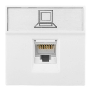 Розетка RJ45 кат. 5e, 2 модуля EKF