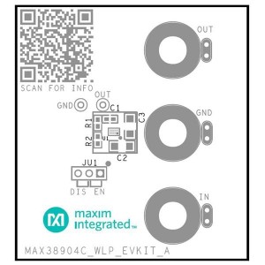 MAX38904CEVK#WLP, Средства разработки интегральных схем (ИС) управления питанием 2A Low Noise LDO Linear Regulator