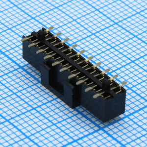 DS1026-09-2X10S8BSSRS, гнездо на плату 2 ряда по 10 контактов шаг 2мм smd