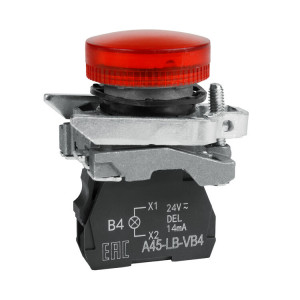 Сигнальная лампа OptiSignal D22 C4-L-B4 красная металл 24VAC/DC XB4BVB4 (14шт) 332177