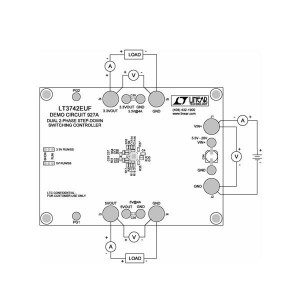 DC927A, Средства разработки интегральных схем (ИС) управления питанием LT3742EFE - Dual Non-synch Buck Controll