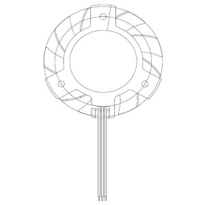 ASB0412VHA-AF0B, Вентиляторы постоянного тока DC Tubeaxial Frameless Fan, 37x10.5mm Round, Sleeve Bearing, 3 Lead Wires, Locked Rotor Sensor, Tachometer