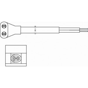 LZ120-6, Принадлежности для вентиляторов Connector Cable, Right Angle Plug, Tin-Plated, 610mm