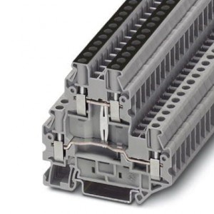 3044733, Клеммные колодки для DIN-рейки UTTB 4-PV 6.2MM DBL LEVEL