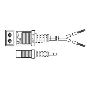 489-016-L21, Принадлежности для вентиляторов Plug & Cord Set for 120x25mm, 92x25mm, 80x25mm, & 80x38mm AC Fan (2100mm)