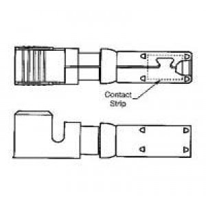 213843-2, Стандартные цилиндрические контакты POWERBAND SCKT 8-10