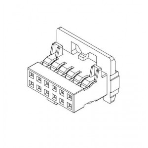 151014-0012, Проводные клеммы и зажимы Milli-Grid BMI Rcpt 2mm Hsg 12Ckt w/PMnt