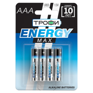 Батарейки LR03-4BL ENERGY MAX Alkaline (40/960/30720) Б0015137