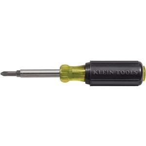 32476, Отвертки, гаечные ключи и гайковерты со сменными головками Multi-Bit Screwdriver / Nut Driver, 5-in-1, Phillips, Slotted Bits